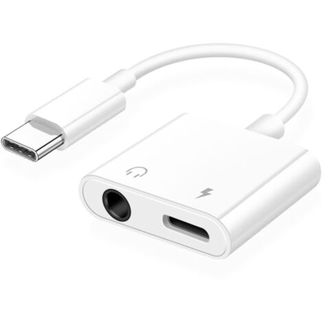 USB-C-auf-3,5-mm-Kopfhöreranschluss-Adapter, Schnelllade- und Musik-Aux-Audiokabel (1/5)