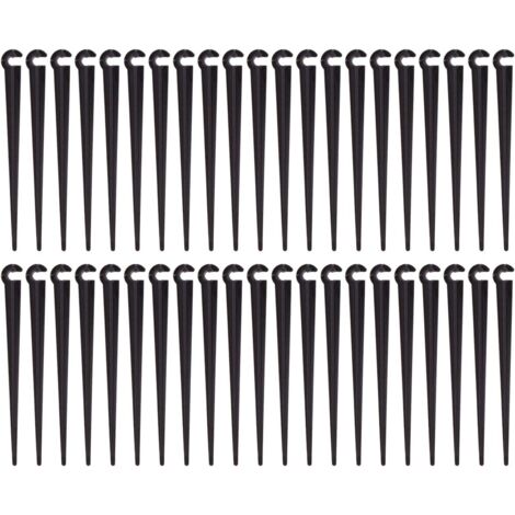 Bewässerungsschlauch-Stützpfähle, Stützrohrpfähle, Tropfbewässerungs-Gartenwerkzeug aus Kunststoff, 100 Stück
