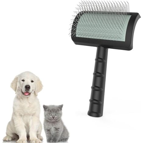 Extra lange, große Hundehaarbürste, Drahtbürste für Fellpflege und Fellpflege, entfernt dicke Unterwolle, verfilztes Haar, Hautschuppen und Haarausfall
