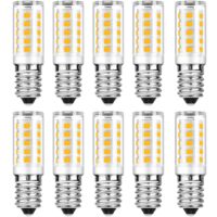 Packung mit 10 LED-Glühbirnen E14, kaltweiß, 6000 K, 5 W, entspricht Glühlampe 50 W, 500 lm, nicht dimmbar