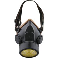Anti-Staub-Maske, Lackschutz, industrielles chemisches Atemschutzgerät gegen giftige Dämpfe, Kartuschenmasken-Schutzventil, leicht zu atmen, schwarz