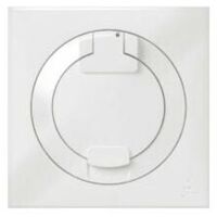 Dooxie 2P+T-Steckdose mit komplettem IP44-Gehäuse - Weiß - 600344