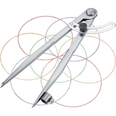 Kompassreißnadel 125mm - Anreißzirkel Mit Bleistifthalter Für Metallbearbeitung