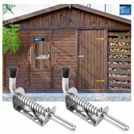 2 Catene A Combinazione BRILLIRARE - Lucchetto Scorrevole 4 Cifre, Impermeabile, In Lega Di Zinco, 121mm, Per Cancelli E Porte