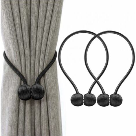 Set Di 4 Fermatende Magnetici In Corda Cachi - Per Tende