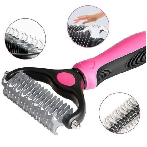 Strumento Per La Depilazione Degli Animali Domestici, Spazzola, Pettine Per La Cura Dei Gatti, Strumento Per La Depilazione | Spazzole Autopulenti Per Cani E Gatti Con Impugnatura Liscia Per Cani E - Foto 2