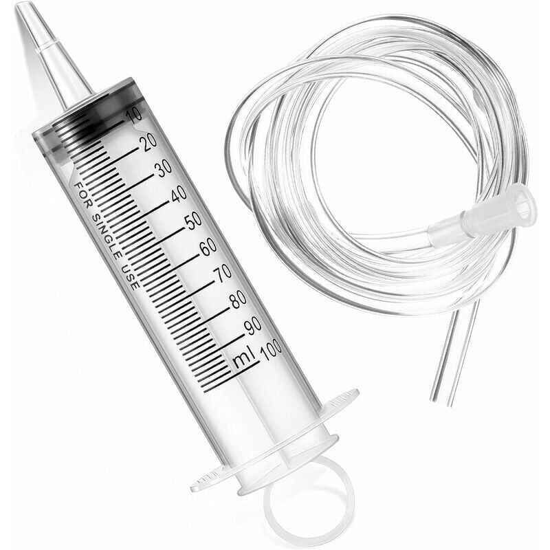 Cilindro Dosatore Plastica 60ml Con Tubo - Per Laboratori E Giardinaggio | Confezione Da 10 Pezzi - Foto 3