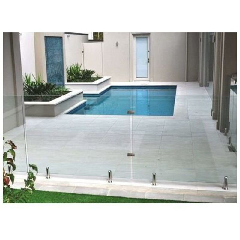 Morsetto Quadrato Acciaio Inox 304 Per Vetro - Per Recinzioni Piscina, Scale, Balconi