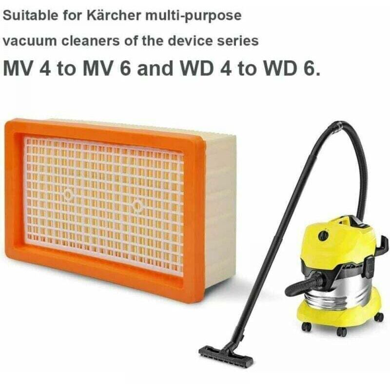 Filtro Plissettato Kärcher - Compatibile Con Aspiratori WD 4, WD 5, WD 6 - Per Pulizia Solidi/Liquidi - Foto 3