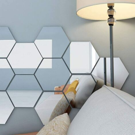 Adesivo per specchio Specchio adesivo decorativo HD Specchi adesivi decorativi Specchio da parete Mosaico decorativo Autoadesivo Bagno Soggiorno Camera da letto (0,1 mm x 50 x 100 cm)