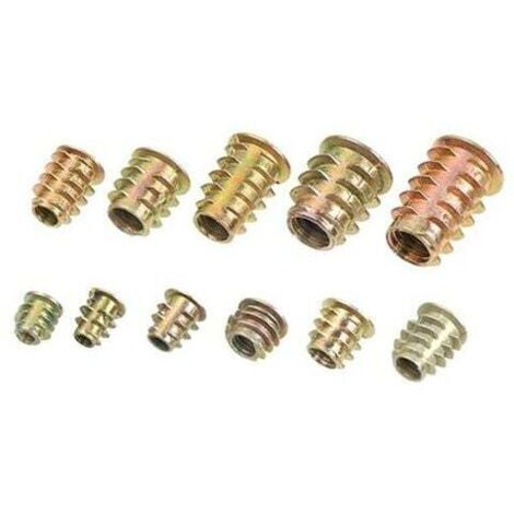 Dadi Esagonali Fissaggio Legno Inserti Filettati Per Legno - Dadi Esagonali Per Fissaggio, Misure M4, M5, M6, M8, M10 Boccole Filettate Per Legno - Foto 10