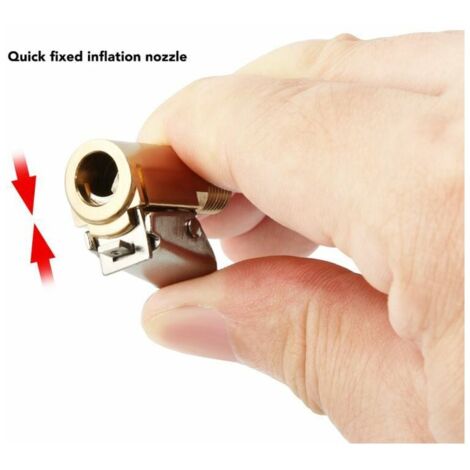 2 Connettori Valvola Pneumatica - Ugello Universale In Ottone Per Gonfiatori