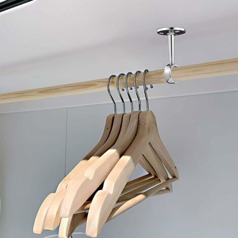 Supporti Per Aste Tende - Set Di 2 In Metallo Regolabile - Bianco Per Casa, Ufficio, Camera - Foto 6