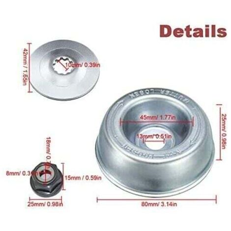 Kit Manutenzione Tosaerba Stihl - Adattatore Lama Per Modelli FS55, FS120, FS200 - Foto 7