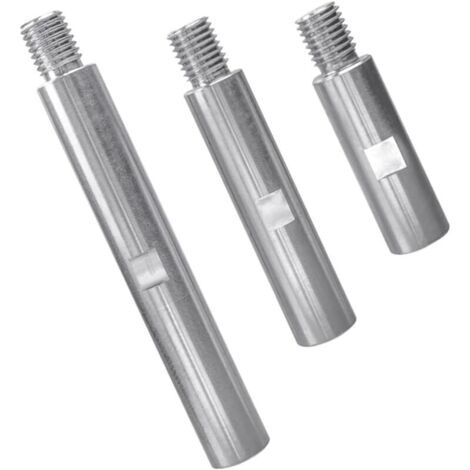 3 Pezzi Asta di prolunga (75/100/140mm) per Smerigliatrice Angolare Asta M14 Estensione Biella di Collegamento in Acciaio Inox Albero di Prolunga Rotante