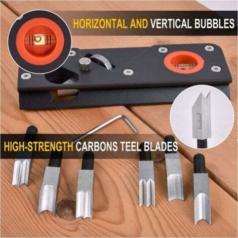 Piallatrice Angolare Per Legno - Con 7 Teste Taglierina, Smussatura Portatile - Foto 10