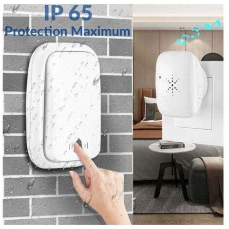 Campanello Senza Fili Senza Batteria - 60 Suonerie, 400m Portata, EU Plug - Foto 13