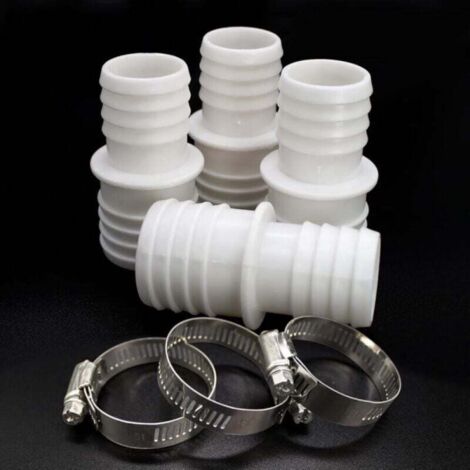 2 Set Connettori Per Tubi In Ottone Massiccio: Adattatori Rubinetto 2 In 1 (3/4 E 1/2 Pollice) Con Rondelle - 2