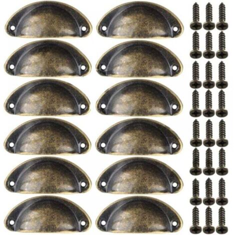Doppi Attacchi Per Cabochon 12 Mm – 10 Pezzi In Bronzo Anticato, Per Gioielli Fai Da Te
