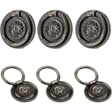 HEYDGBBZ Maniglie Per Cassetti In Ottone Anticato, Pomelli Per Mobili - Foto 11