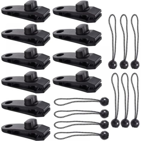 12 Clip Per Teloni + 12 Corde Elastiche In Gomma Con Sfera Da 15 Cm, Morsetti Per Teloni Con Blocco Di Serraggio Viti Di Serraggio Clip Per Teloni Da Esterno Tende Campeggio Tenda Da Sole 88307036