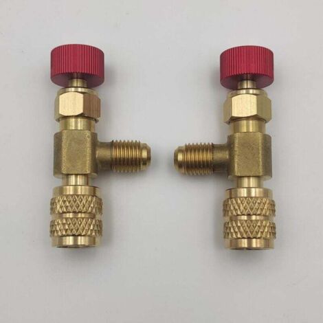Valvola Controllo Flusso Aria Condizionata 2 Pezzi - Per R410 R22, Ottone Dorato - Foto 11