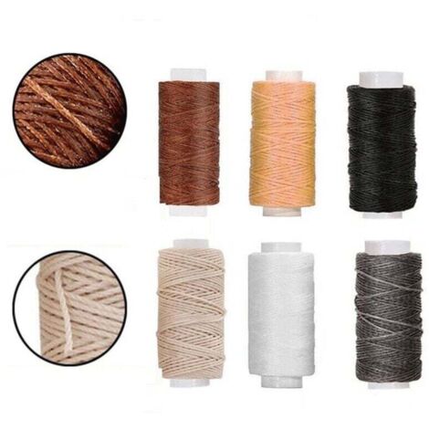 Set Cucito Pelle Fai Da Te | Punteruolo, Aghi, Filo Cerato | Per Riparare Borse, Divani, Tende - Foto 10