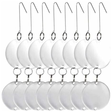 Set Di 9 Dissuasori Per Uccelli A Forma Di Lisca Di Pesce | Girandole 3D Riflettenti In Acciaio Inox | Spaventapasseri Per Giardino, Orto E Frutteto