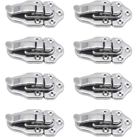 LouMaxx Set di 5 Chiusure a Doppio Rullo - Serratura a Scatto - Chiusura per Porte