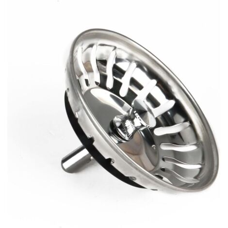 Cestello Per Scarico Lavello Cucina 80 Mm - Filtro Universale In Acciaio Inox Tappo Per Cestello Pop Up Lavabile In Lavastoviglie 93643715