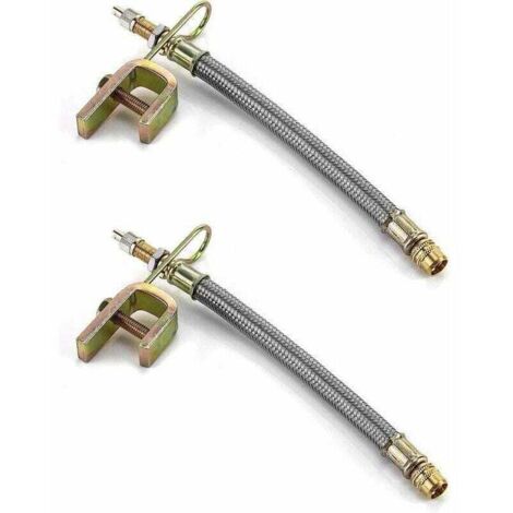 Set 5 Estensori Per Valvola Pneumatici, 21 Cm, Angoli 45/90/135 Gradi, In Ottone E Gomma, Universale - 3