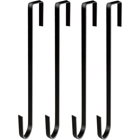 Confezione Da 5 Ganci A S Grandi E Resistenti – 15,2 Cm – Portata 27 Kg – Con Tappi In Gomma Antigraffio – Per Piante, Utensili, Cesti E Abbigliamento - 3