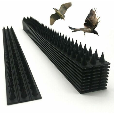 Juego de 10 pinchos antipájaros para vallas de pared: disuasorio con