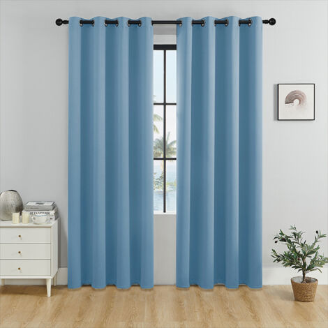 Cortinas Térmicas Opacas Hachette Con Cinta Plisada - Crema Natural 167x183 Cm | Incluye Alzapaños