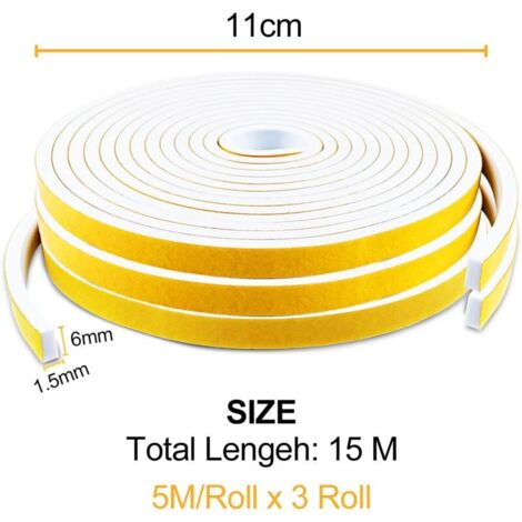 Burlete De Espuma De Goma Para Aislamiento De Puertas Y Ventanas, Tira