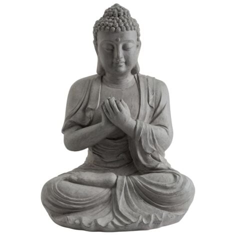 Statue Buddha en fibre  et argile 44 x 39 x 60 cm Nortene