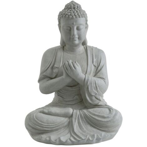 Statue Buddha en fibre  et argile 44 x 39 x 60 cm Nortene
