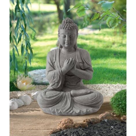 Statue Buddha en fibre  et argile 44 x 39 x 60 cm Nortene