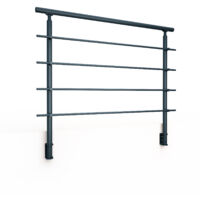 Garde-corps RONDO+ S anthracite 7016 Primo fixation latérale