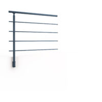 Garde-corps RONDO+ S anthracite 7016 Secundo fixation latérale