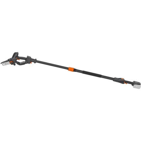 Husqvarna – Élagueuse à batterie avec perche télescopique – Capacité de coupe 75 mm – Longueur guide 12,7 cm – Poignée anti-dérapante pour usage pro (1/5)