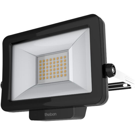 Theben 1020693 theLeda B20L W BK Projecteur à LED de 20 W, rotatif à 360°, 3000 K, blanc chaud