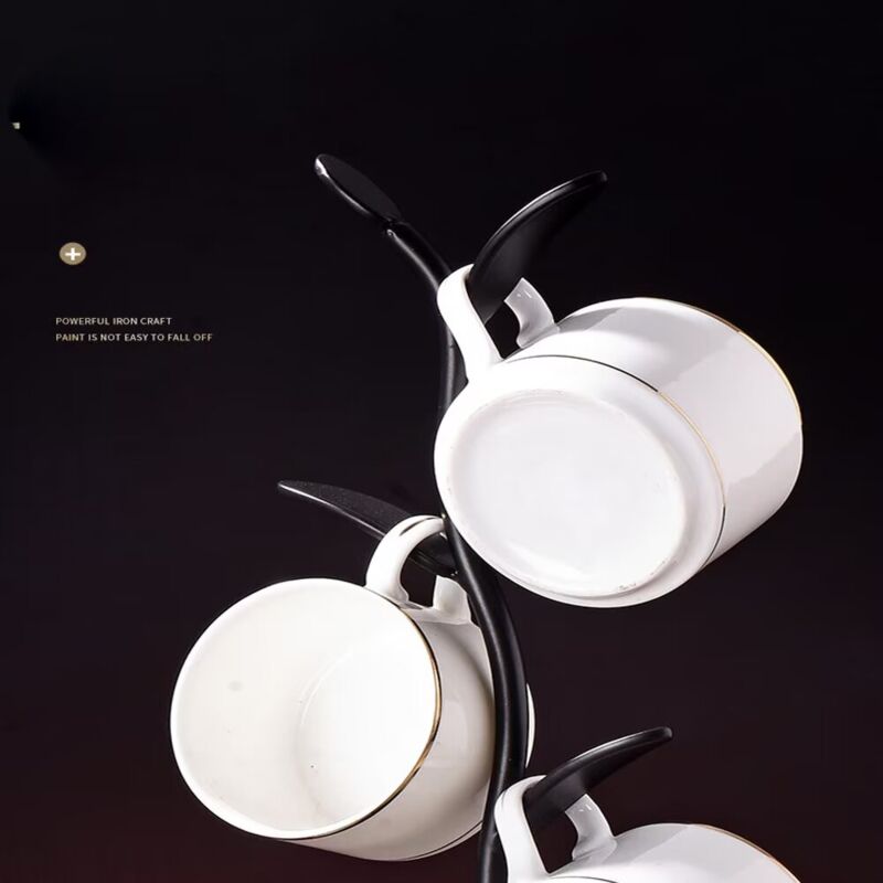 Arbre à Tasses En Métal Lot De 2 - Organisateur De Comptoir Pour Tasses, Tasses à Thé, Accessoire De Bar, Cuisine, Salon - 13