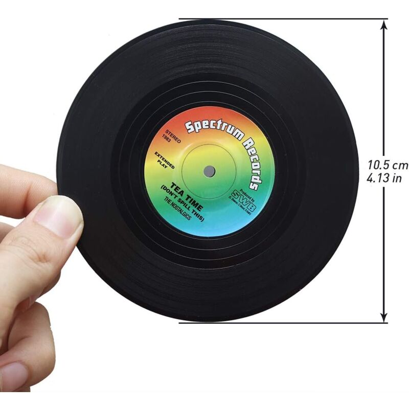 Lot De 4 Mini-Disques Sous-Verres PITJI - Décoratifs Ou Pour Apéro