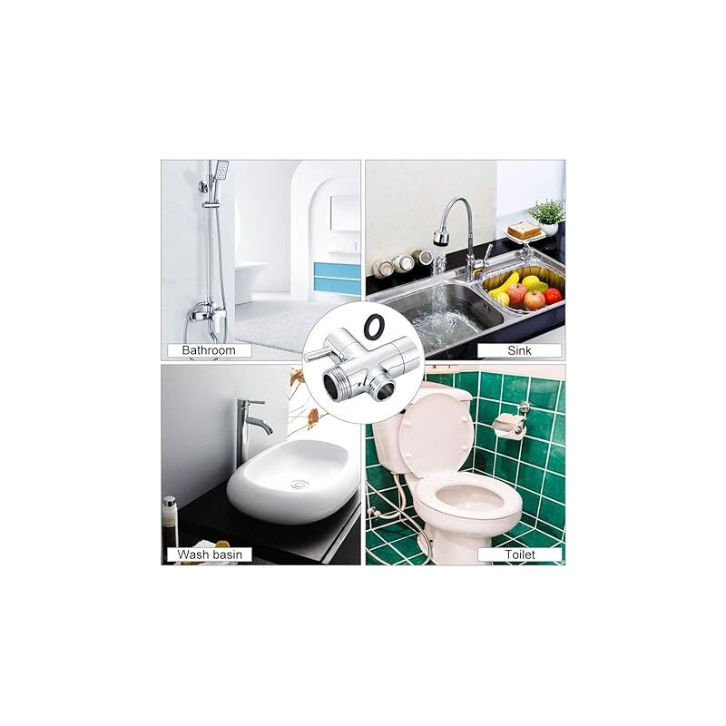 HURRISE Vanne à Trois Voies Pièces De Douche De Salle De Bains De Valve