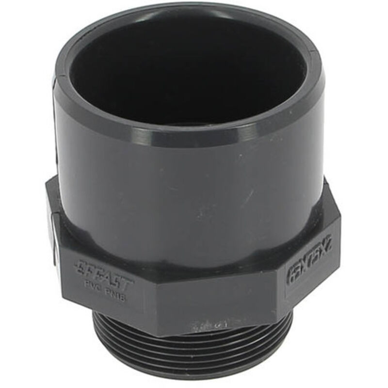 Raccord pression PVC mâle-femelle Ø75-63 mâle 50-60