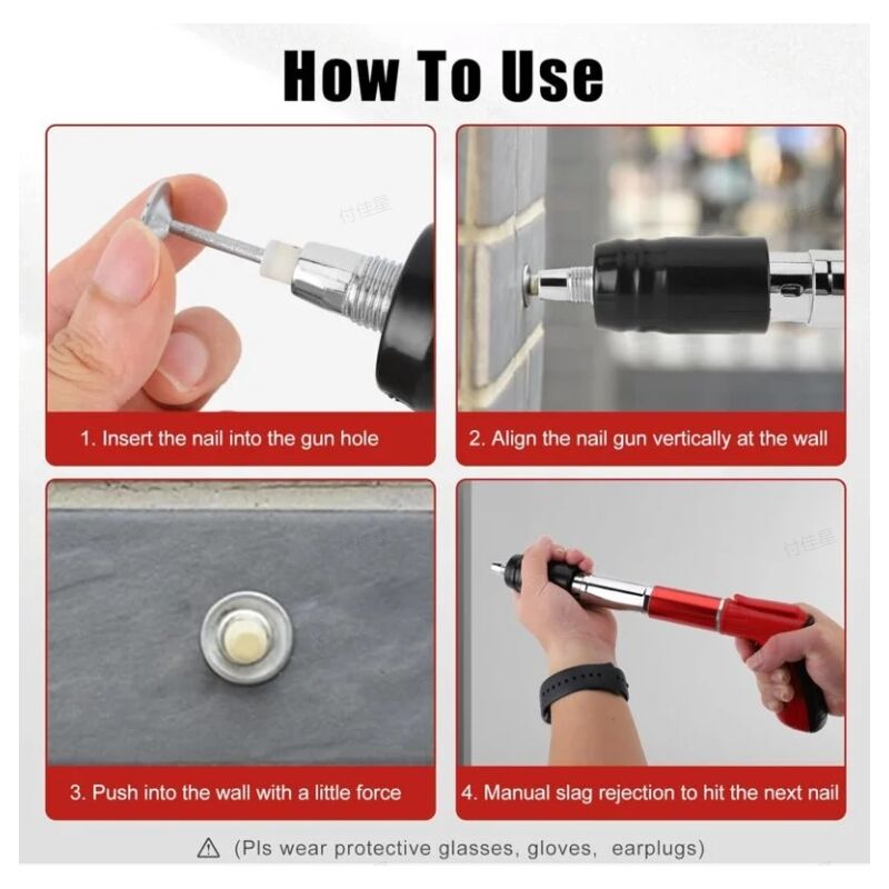 Adaptateur Vis Alliage Aluminium Pistolet à Clous Automatique Avec Chaîne - Pour Plaques De Plâtre Outil Cloison Placo