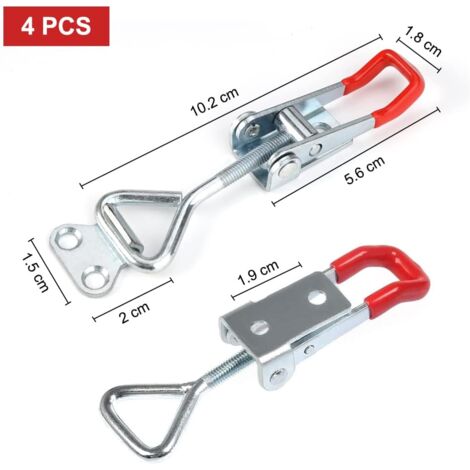 Verrou à Bascule Rétro En Fer – 2 Tailles (29x27 Mm / 21x20 Mm) – Finitions Bronze, Argent Ou Jaune – Pour Coffret, Malle, Boîte à Bijoux