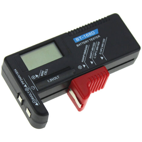 Testeur De Batterie Numérique BT-168D LCD - Pour Piles AAA, AA, C, D, 9V - Noir, Livraison Rapide D'Allemagne