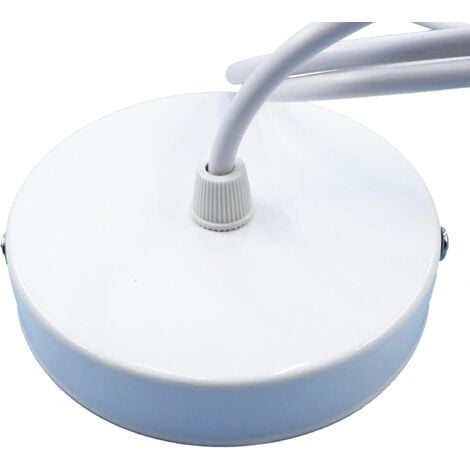 E27 Porte Lampe Suspension,E27 Pendentif Lampes Suspendues Accessoires, E27 Lampe Suspendue Accessoires Avec 1m Câble, pour Bar, Café, Magasin de Vêtements, Maison, Hôtel (Blanc)